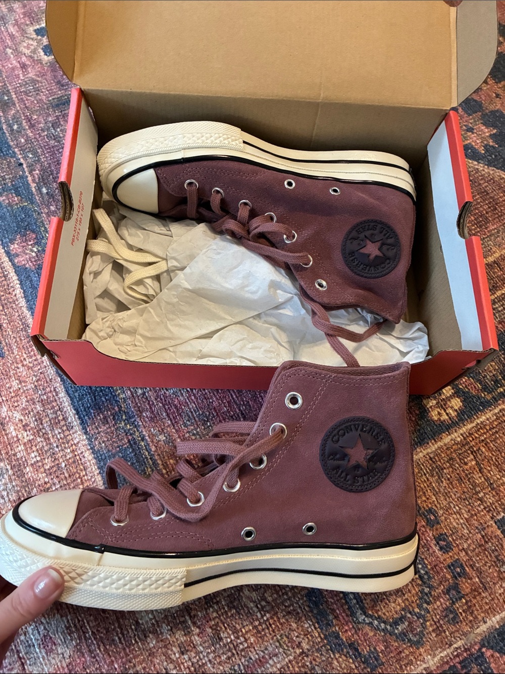 Converse Chuck 70 Suede Hi Top in Saddle - Picture 4 of 4